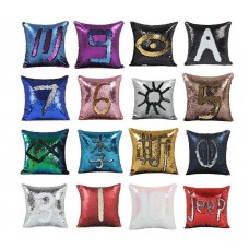 16" Mermaid Pillow Cover Cushion Case Reversible Sequin Magic Swipe Sofa Decor   122795889050